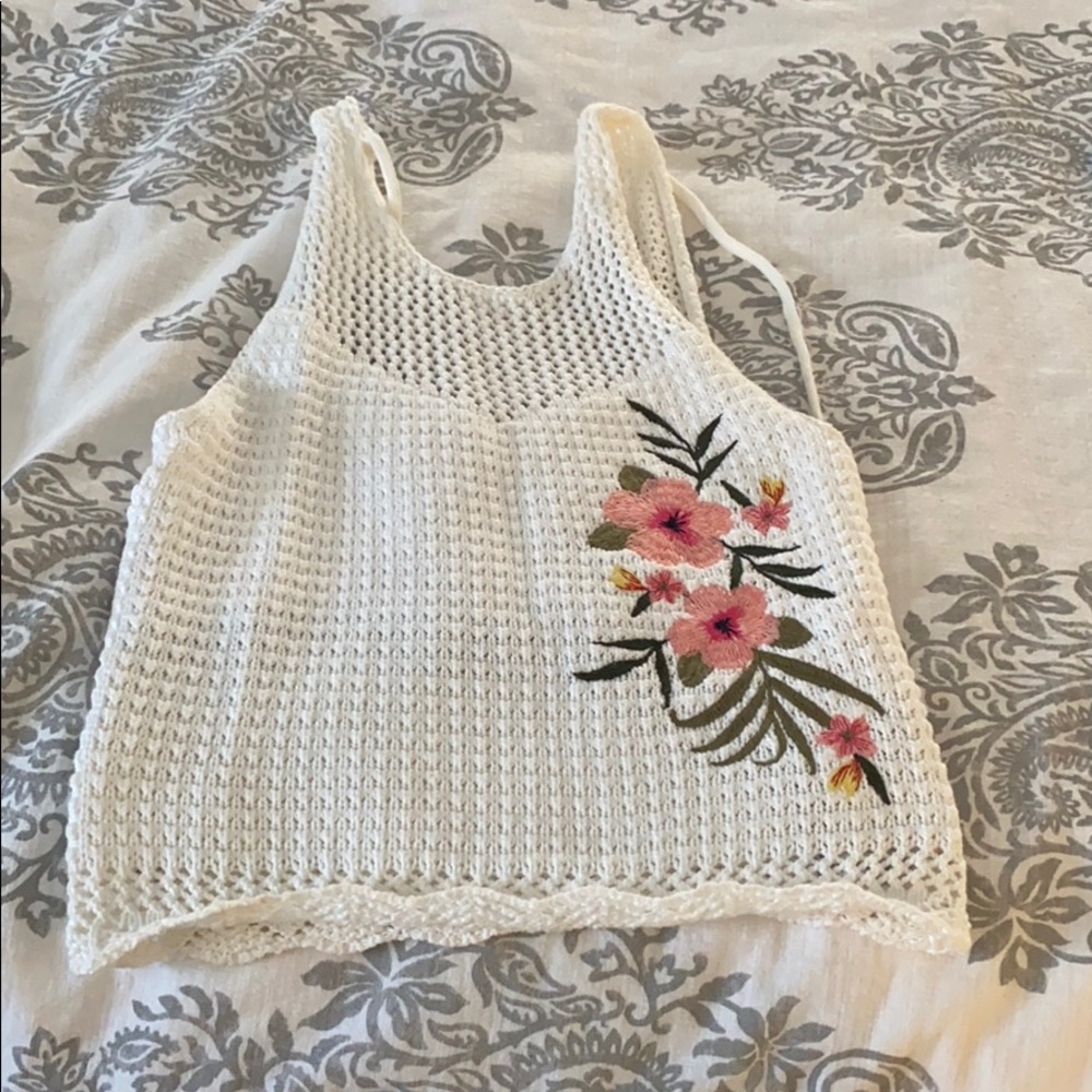 Crochet sweater top